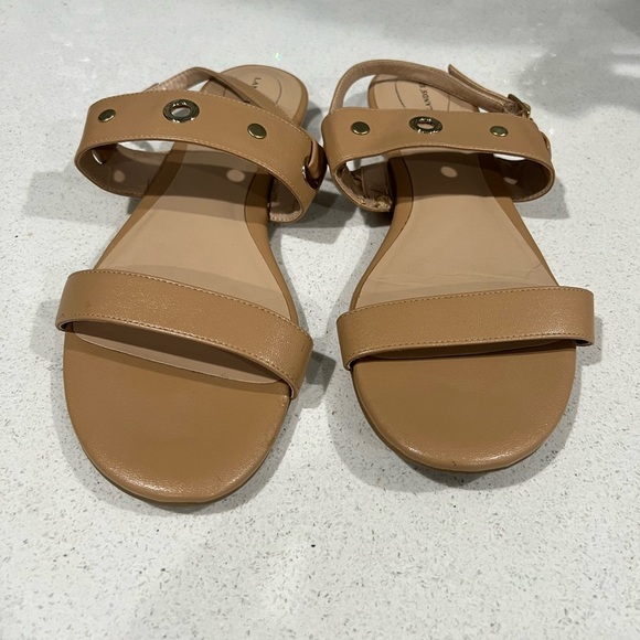 LANDS END women beige strap sandals/size 9 - Picture 5 of 10